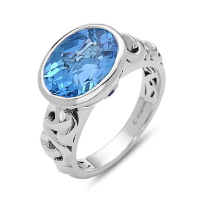 Dylani Blue Topaz Ring