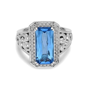 Eve Blue Topaz Ring