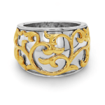 Ivy Lace Two Tone RIng