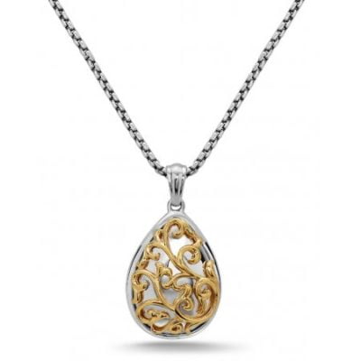 Ivy Lace Two Tone Pendant
